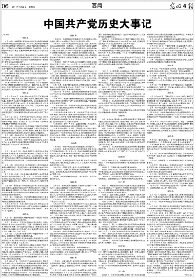 中国共产党历史大事记