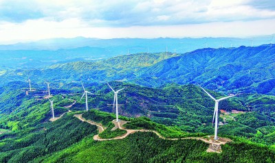 江西定南：風力發電助力節能減排