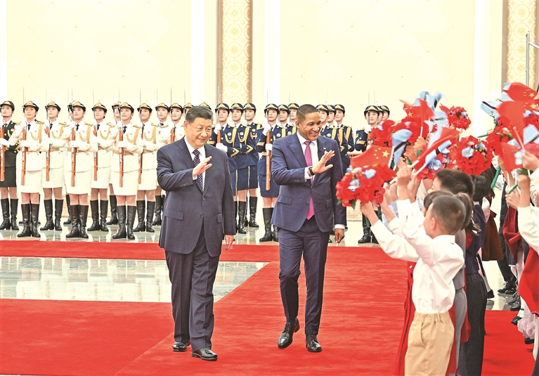 习近平同博茨瓦纳总统博科会谈 习近平同博茨瓦纳总统博科会谈