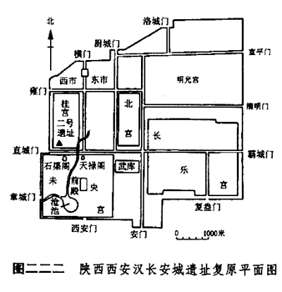 汉长安城遗址地图图片
