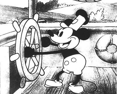 迪士尼最早的黑白米奇图片